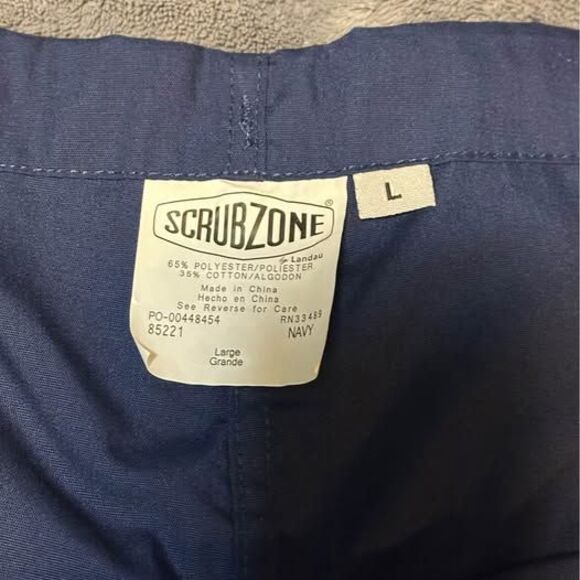 NEW Scrub Zone Navy Blue Unisex Uniform Scrubs Pants - Picture 3 of 6